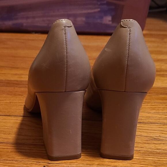 Leather Marc Fisher Limited Pale Pink Nude Pointed Toe Heel -Size 7 - Picture 3 of 8